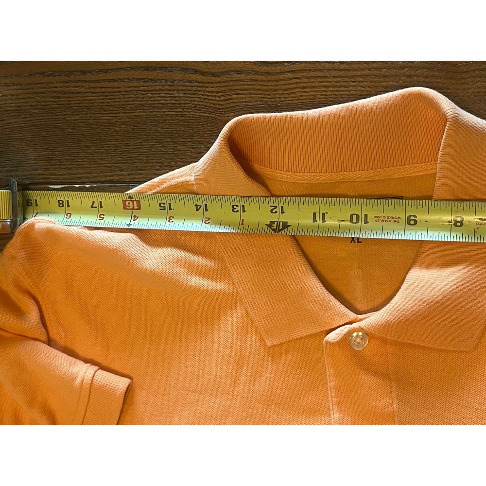 Vineyard Vines Polo Shirt Mens Size Extra Large XL Orange Peach Short Sleeves - Picture 5 of 7